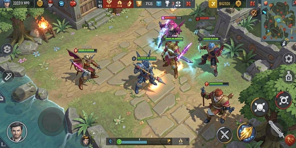 Tampilan menarik dari gameplay <strong>333V</strong> dengan pertempuran yang epik.