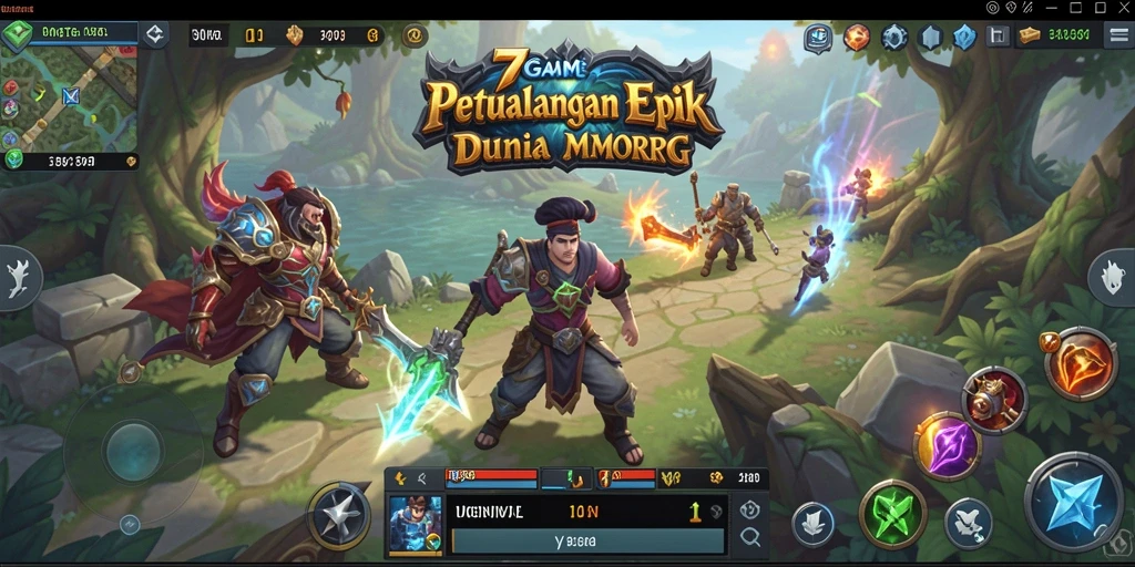 Tampilan gameplay 7GAME yang menampilkan aksi seru dalam petualangan MMORPG.
