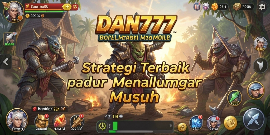 Tangkapan layar gameplay <strong>DAN777</strong> yang menunjukkan pertempuran strategis yang intens.