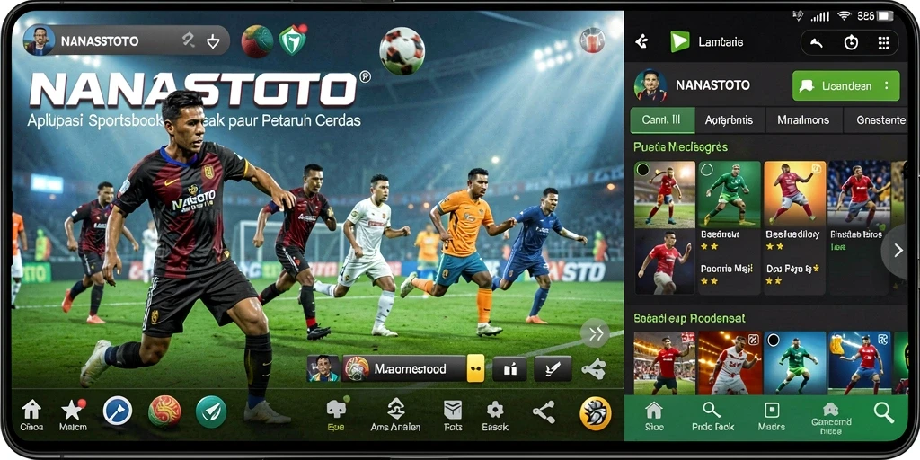 Tampilan gameplay NANASTOTO yang menarik untuk taruhan olahraga.