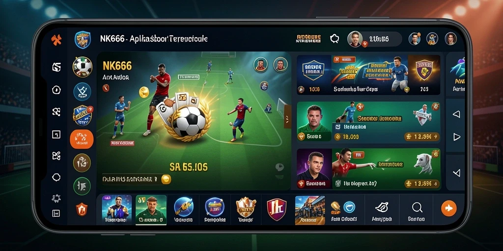 Tampilan gameplay aplikasi Sportsbook NK666 yang menarik dan interaktif.