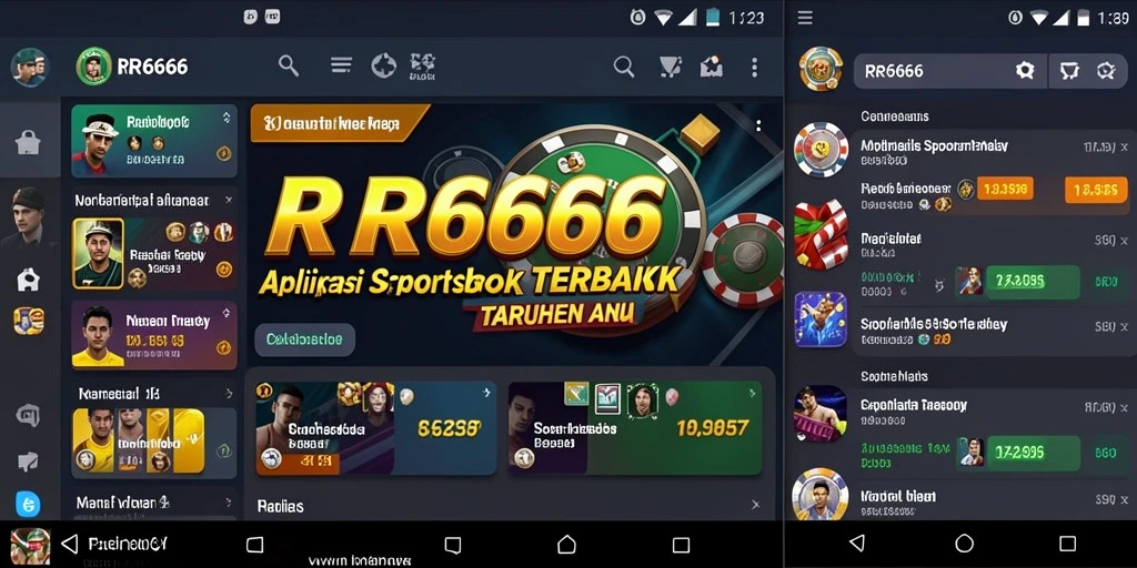 Tangkapan layar RR666 menampilkan gameplay langsung dari taruhan olahraga yang mendebarkan.