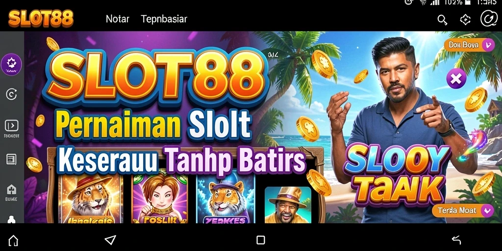 Tampilan gameplay menarik dari SLOT88 yang memukau.