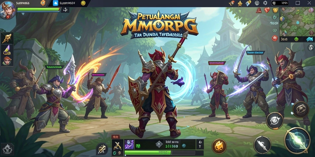 Screenshot gameplay SUPERWD666 menampilkan pertempuran epik antar pemain.