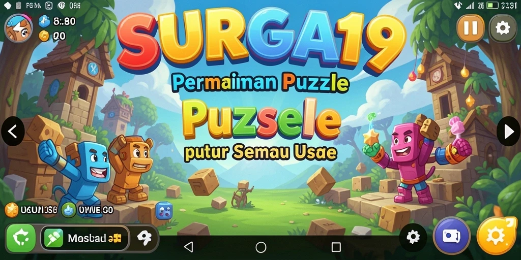 Tampilan gameplay menarik dari SURGA19 dengan berbagai puzzle.